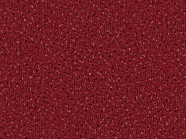 Preview: „Nahaufnahme des Vorwerk Alexis Teppichbodens in Rot – samtige Velours-Oberfläche mit dichter Struktur“